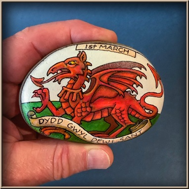 Welsh Dragon - Painted Rock